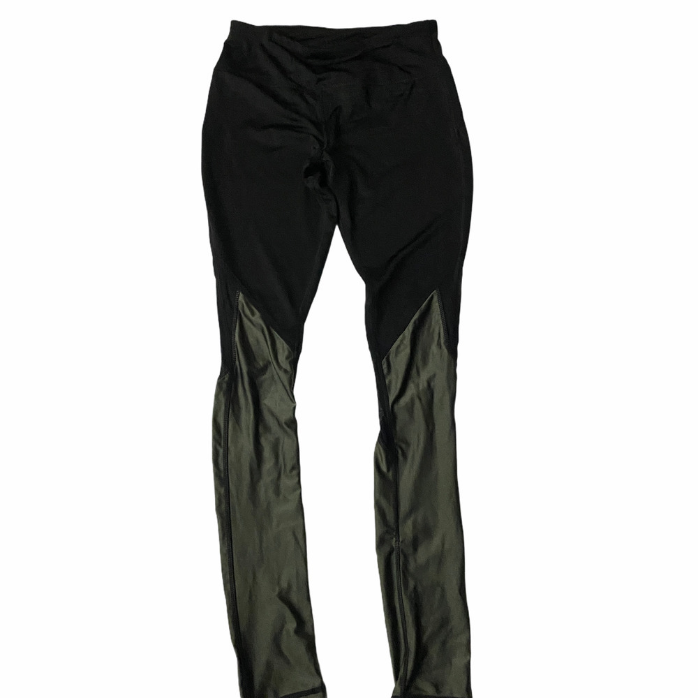 Rue 21 Black & Green Ladies Leggings Size Small